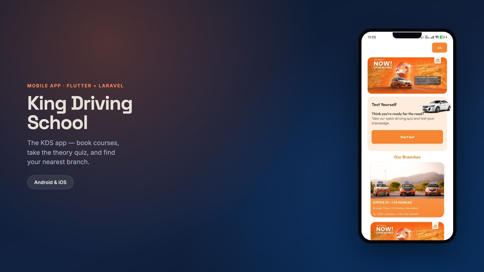 KDS App — the King Driving School mobile app